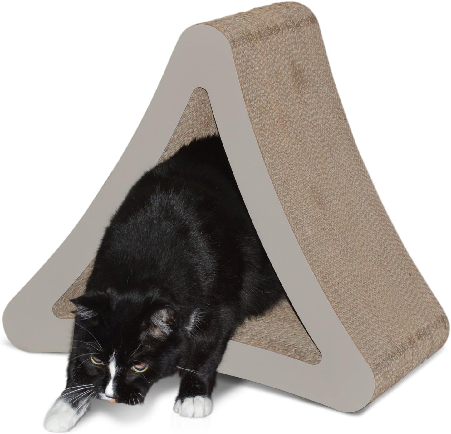 3-Sided Vertical Cat Scratching Post | Available in 18â & 24â | Multiple Angle Cat Scratching Pad; 6 Usable Sides. Scratch; Play; & Perch | 100% Recyclable Cardboard Lounge
